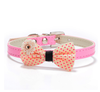 High Quality Leather Bow Tie Collar Kitten Cat